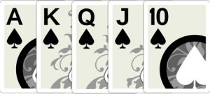 Poker broadway cards